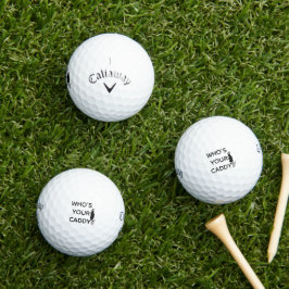 Whos Uw Caddy gepersonaliseerde golfballen: Callaw Golfballen