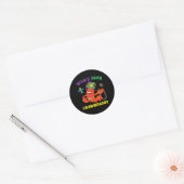 Whos Uw Crawdaddy Crawfish Grappig Mardi Gras Gift Ronde Sticker (Envelop)