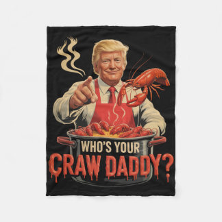 Whos Your Crawdaddy Crawfish Funny Cajun Kook Seaf Fleece Deken