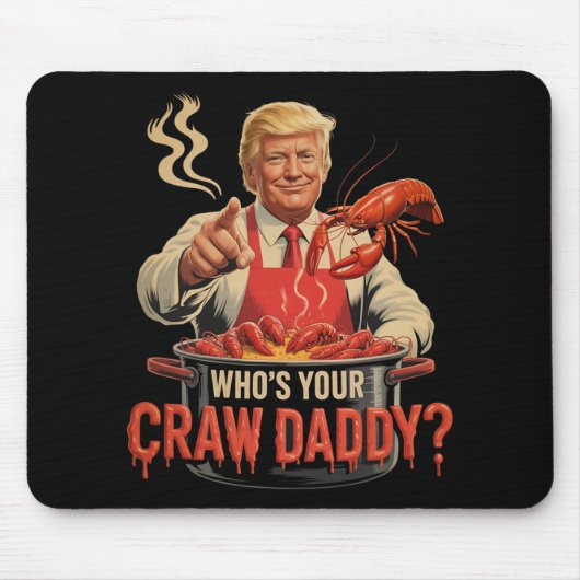 Whos Your Crawdaddy Crawfish Funny Cajun Kook Seaf Muismat (Voorkant)