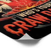 Whos Your Crawdaddy Crawfish Funny Cajun Kook Seaf Poster (Hoek)
