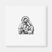 Whose God White Baby Is This Funny Christmas Magneet (Voorkant)