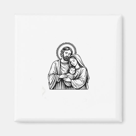 Whose God White Baby Is This Funny Christmas  Magneet (Voorkant)