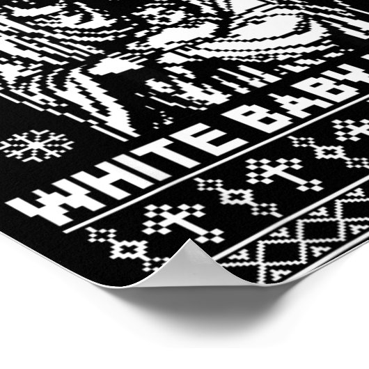 Whose God White Baby Is This Funny Christmas Poster (Hoek)