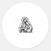 Whose God White Baby Is This Funny Christmas  Ronde Sticker (Voorkant)