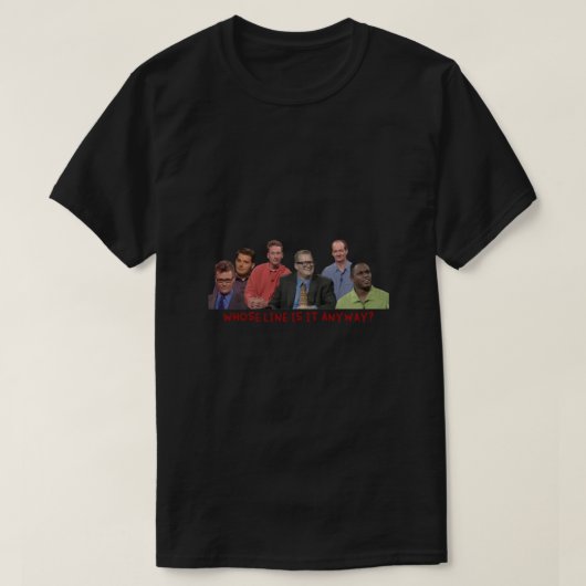 Whose Line is it Anyway Cast! Essential T-shirt (Design voorkant)