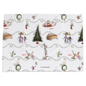 Whoville Christmas Garland Celebration Groot Cadeauzakje (Voorkant)