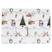 Whoville Christmas Garland Celebration Groot Cadeauzakje (Achterkant)