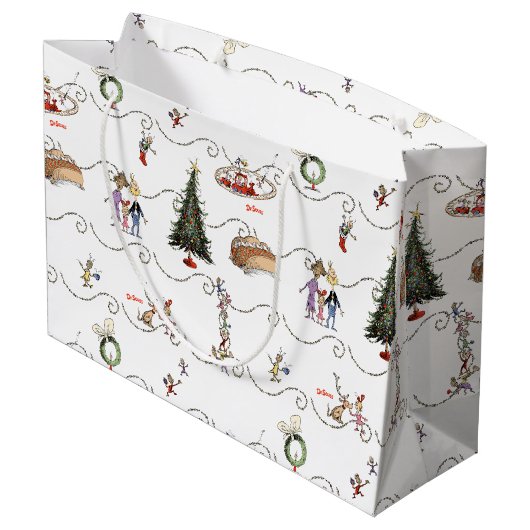 Whoville Christmas Garland Celebration Groot Cadeauzakje (Achterkant Gekanteld)