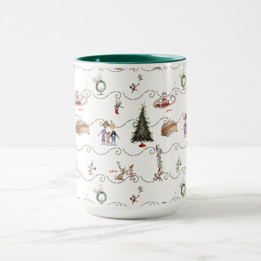 Whoville Christmas Garland Celebration Mok (Midden)