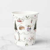 Whoville Christmas Garland Celebration Papieren Bekers (Rechts)
