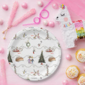 Whoville Christmas Garland Celebration Papieren Bordje (Feest)