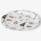 Whoville Christmas Garland Celebration Papieren Bordje (Gekanteld)