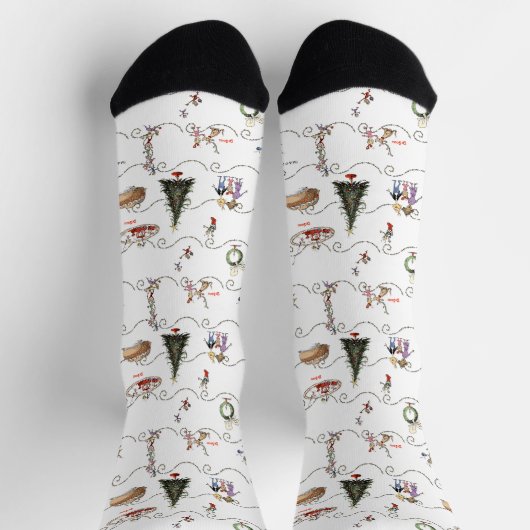 Whoville Christmas Garland Celebration Sokken (Top)