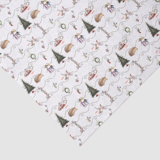 Whoville Christmas Garland Celebration Tissuepapier (Detail)