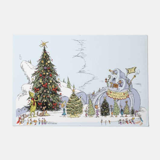 Whoville Christmas Tree Contest Deurmat (Voorkant)
