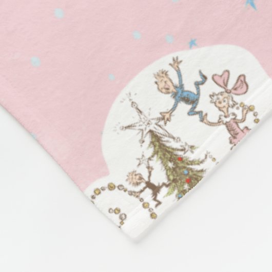 Whoville Christmas Vignette Pattern Fleece Deken (Hoek)