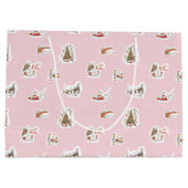 Whoville Christmas Vignette Pattern Groot Cadeauzakje (Achterkant)