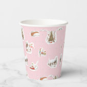 Whoville Christmas Vignette Pattern Papieren Bekers (Achterkant)