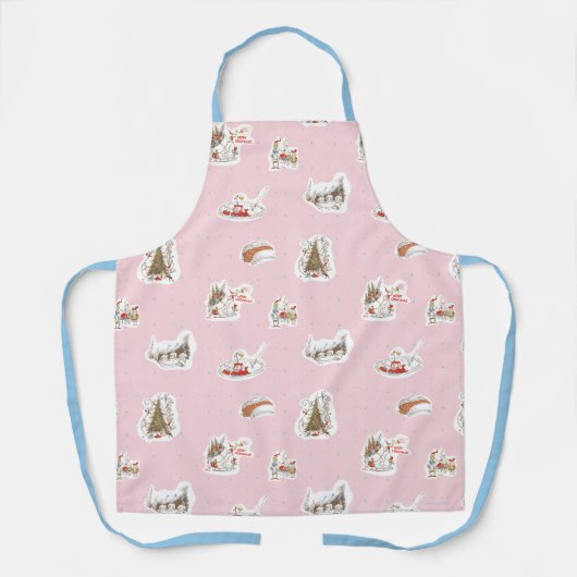 Whoville Christmas Vignette Pattern Schort (Voorkant)