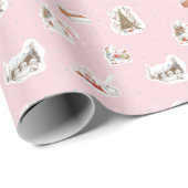 Whoville Kerst Vignet Patroon Cadeaupapier (Rol Hoek)