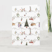 Whoville Kerstslinger Feestviering Kaart (Voorkant)