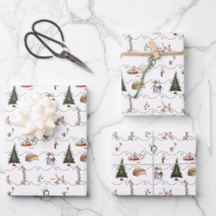 Whoville Kerstslinger Viering Inpakpapier Vel