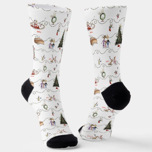 Whoville Kerstslinger Viering Sokken (Gebogen)