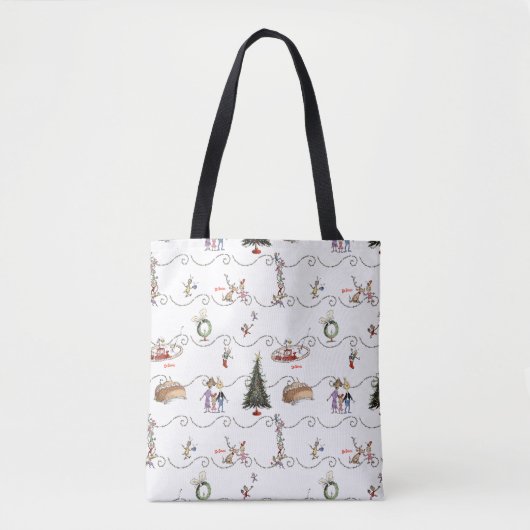 Whoville Kerstslinger Viering Tote Bag (Voorkant)