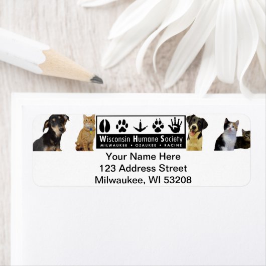 WHS Logo-Adresetiketten Etiket (Insitu)