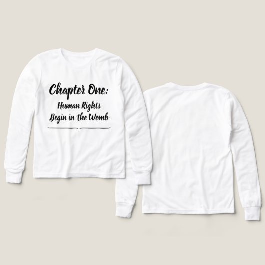 WHTE: Chp. 1 Human Rights Begin in the Womb Tri-Bl (Voorkant /achterkant)