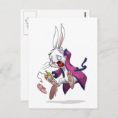 Whtie Rabbit Briefkaart (Voorkant / Achterkant)
