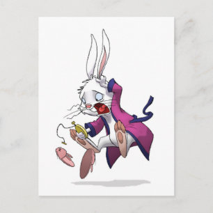 Whtie Rabbit Briefkaart
