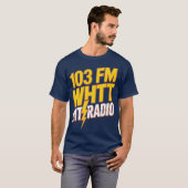 WHTT Retro 1980 Boston Radio Station T-shirt (Voorkant volledig)