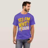 WHTT Retro 1980 Boston Radio Station T-shirt (Voorkant volledig)