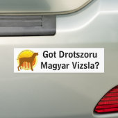WHVCA heeft Drotszoru...? Bumpersticker (Op auto)