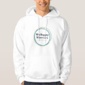 WHW Hoodie met Tennis Ball quote (wit) (Voorkant)