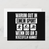 Why Be Good At One Sport Triathlon Briefkaart (Voorkant / Achterkant)
