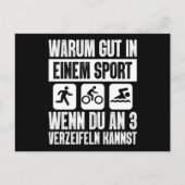 Why Be Good At One Sport Triathlon Briefkaart (Voorkant)