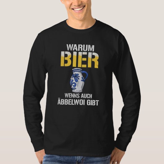 Why beer when there is also Äbbelwoi Premium T-shirt (Voorkant)