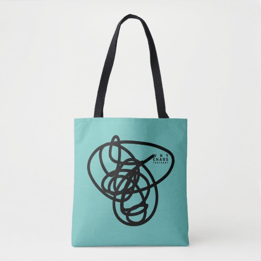 WHY CHAOS. THATS ART. TOTE BAG (Voorkant)