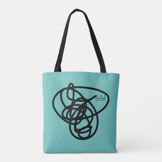 WHY CHAOS. THATS ART. TOTE BAG (Achterkant)