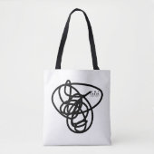WHY CHAOS. THATS ART. TOTE BAG (Voorkant)