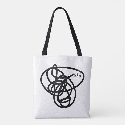 WHY CHAOS. THATS ART. TOTE BAG (Achterkant)