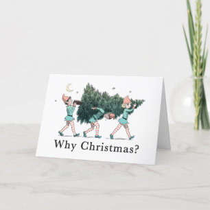 "Why Christmas?" Holiday Feestdagen Kaart