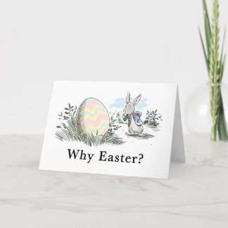 "Why Easter?" Holiday Card Feestdagen Kaart