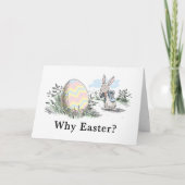 "Why Easter?" Holiday Card Feestdagen Kaart (Voorkant)