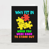 Why Fit In When You Were Born To Stand Out Kaart (Voorkant)