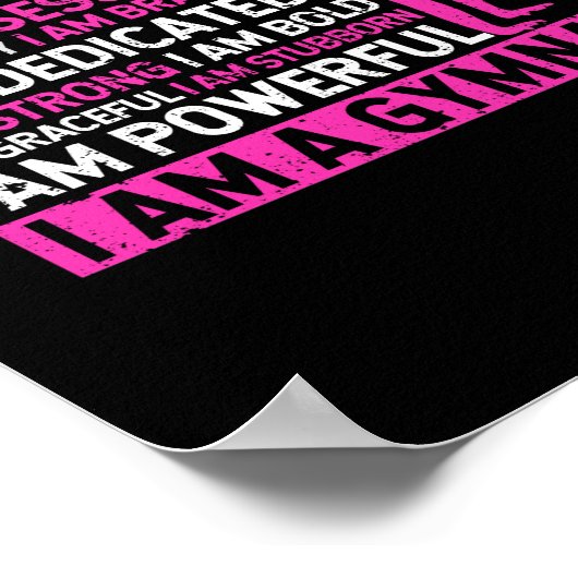 Why go when you can cartwheel tumbling gymnastics poster (Hoek)