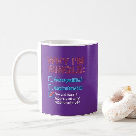 Why I'm Single Koffiemok (Met donut)